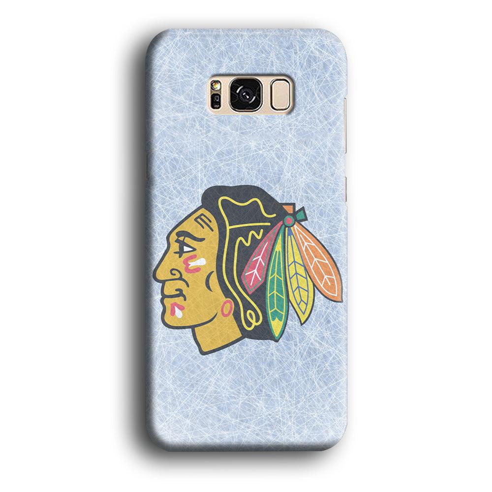 Hockey Chicago Blackhawks NHL 002 Samsung Galaxy S8 Case-Plastic / Full Wrap (3D Case)-Xtracase