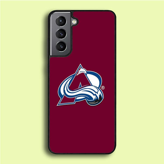 Hockey Colorado Avalanche NHL 001 Samsung Galaxy S21 Plus Case-Rubber / White (2D Case)-Xtracase
