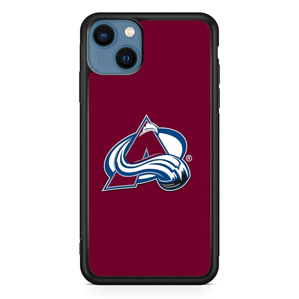 Hockey Colorado Avalanche NHL 001 iPhone 13 Case-Rubber / Black (2D Case)-Xtracase