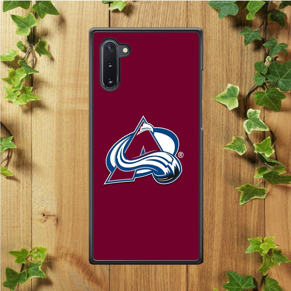 Hockey Colorado Avalanche NHL 001 Samsung Galaxy Note 10 Case-Rubber / Black (2D Case)-Xtracase