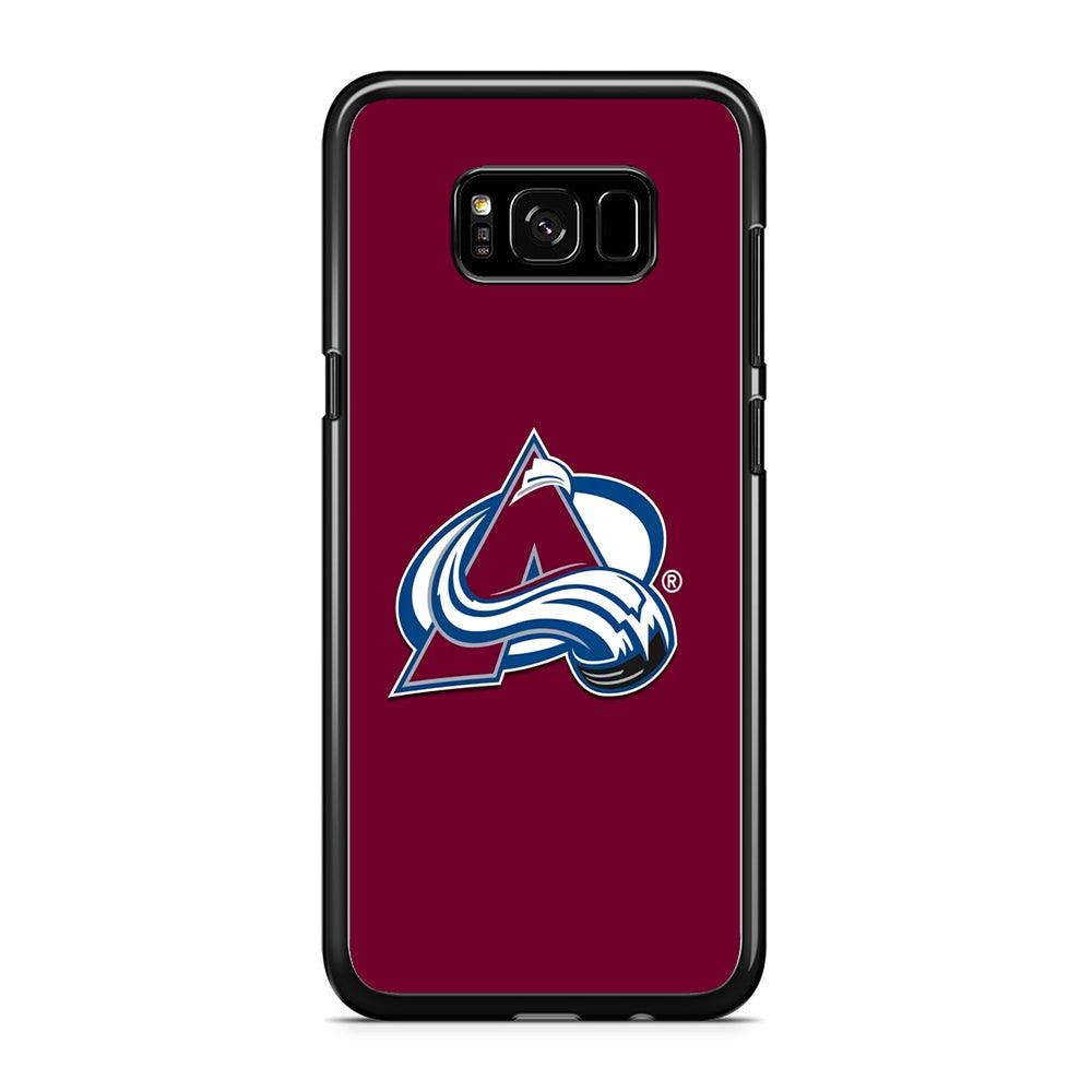Hockey Colorado Avalanche NHL 001 Samsung Galaxy S8 Case-Rubber / Black (2D Case)-Xtracase