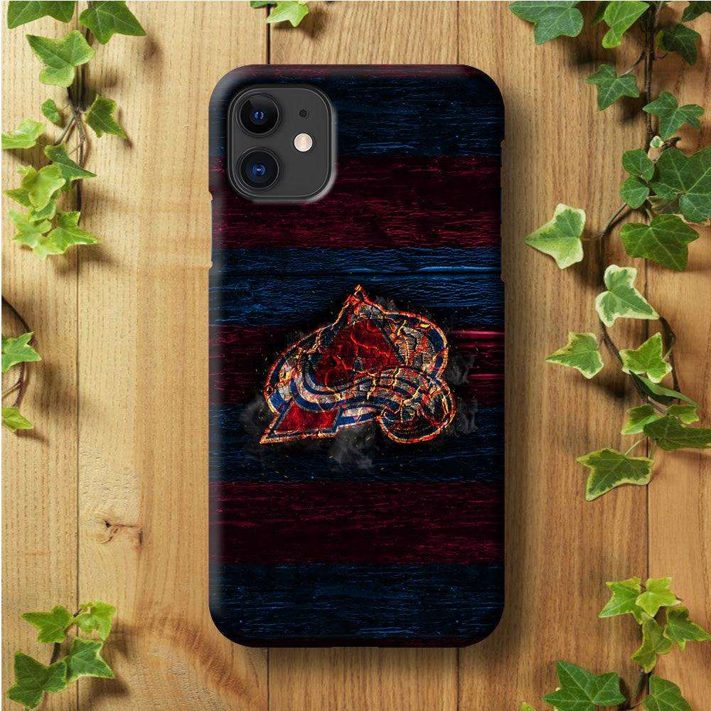 Hockey Colorado Avalanche NHL 002 iPhone 11 Case-Plastic / Full Wrap (3D Case)-Xtracase