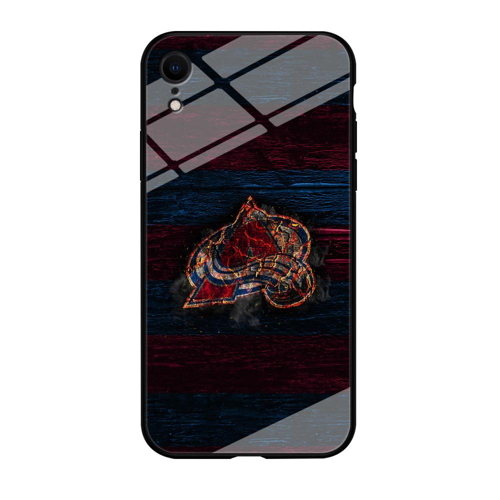 Hockey Colorado Avalanche NHL 002 iPhone XR Case-Tempered Glass Case-Xtracase
