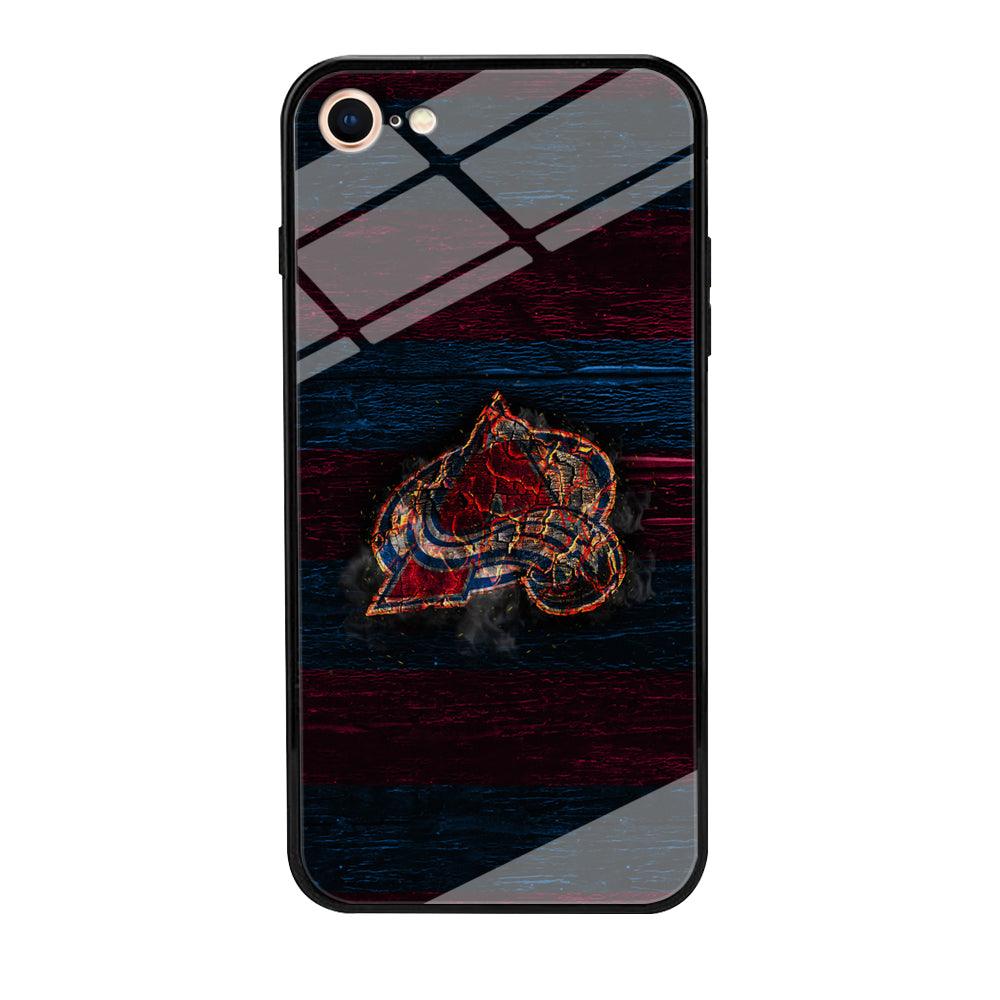 Hockey Colorado Avalanche NHL 002 iPhone 8 Case-Tempered Glass Case-Xtracase