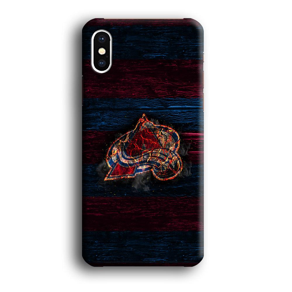 Hockey Colorado Avalanche NHL 002 iPhone Xs Max Case-Plastic / Full Wrap (3D Case)-Xtracase