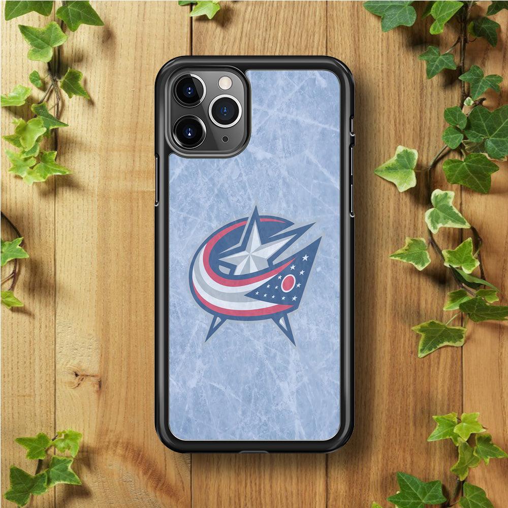 Hockey Columbus Blue Jackets NHL 001 iPhone 11 Pro Case-Rubber / Black (2D Case)-Xtracase