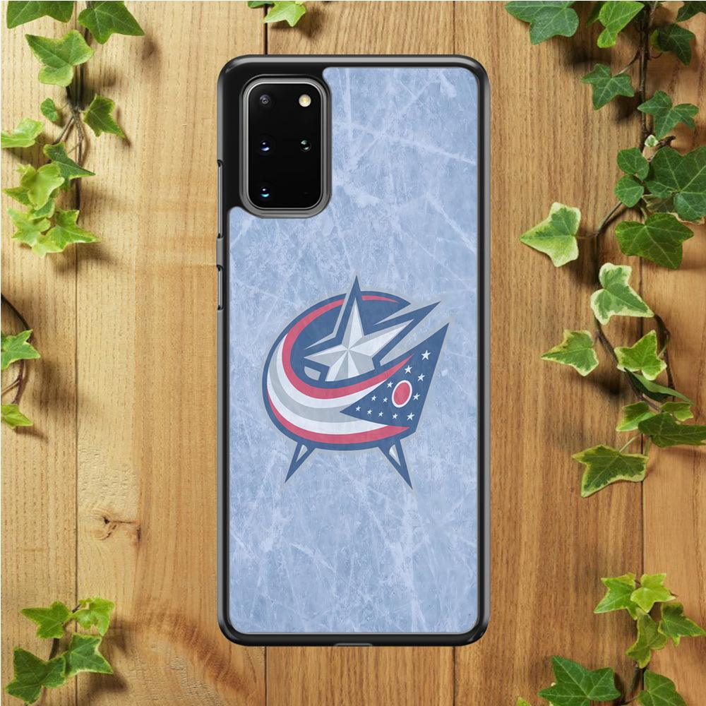 Hockey Columbus Blue Jackets NHL 001 Samsung Galaxy S20 Plus Case-Rubber / Black (2D Case)-Xtracase