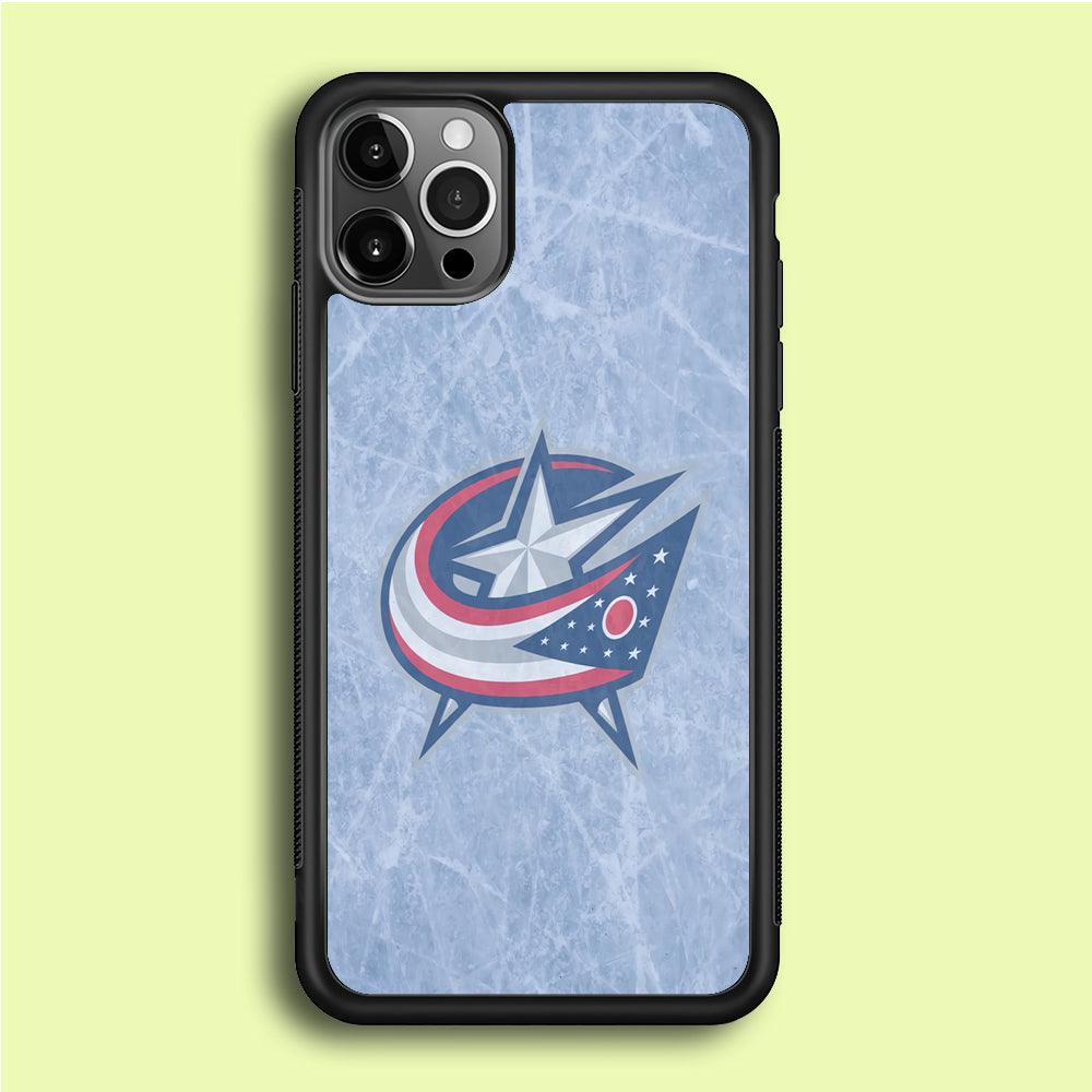 Hockey Columbus Blue Jackets NHL 001 iPhone 12 Pro Case-Rubber / Black (2D Case)-Xtracase