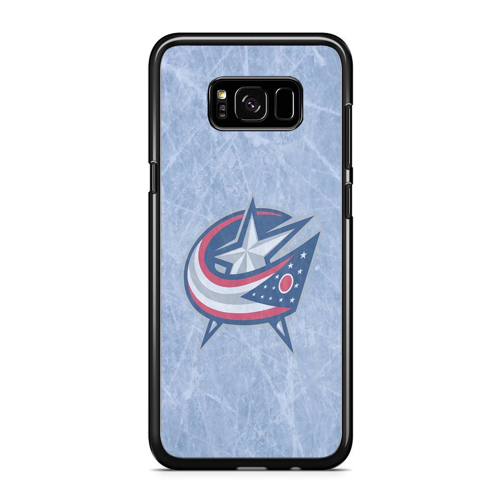 Hockey Columbus Blue Jackets NHL 001 Samsung Galaxy S8 Case-Rubber / Black (2D Case)-Xtracase