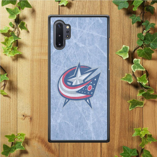 Hockey Columbus Blue Jackets NHL 001 Samsung Galaxy Note 10 Plus Case-Rubber / White (2D Case)-Xtracase