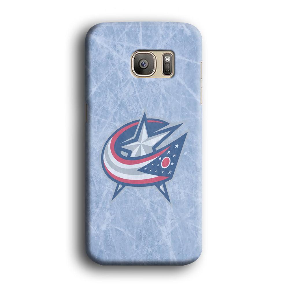 Hockey Columbus Blue Jackets NHL 001 Samsung Galaxy S7 Edge Case-Plastic / Full Wrap (3D Case)-Xtracase