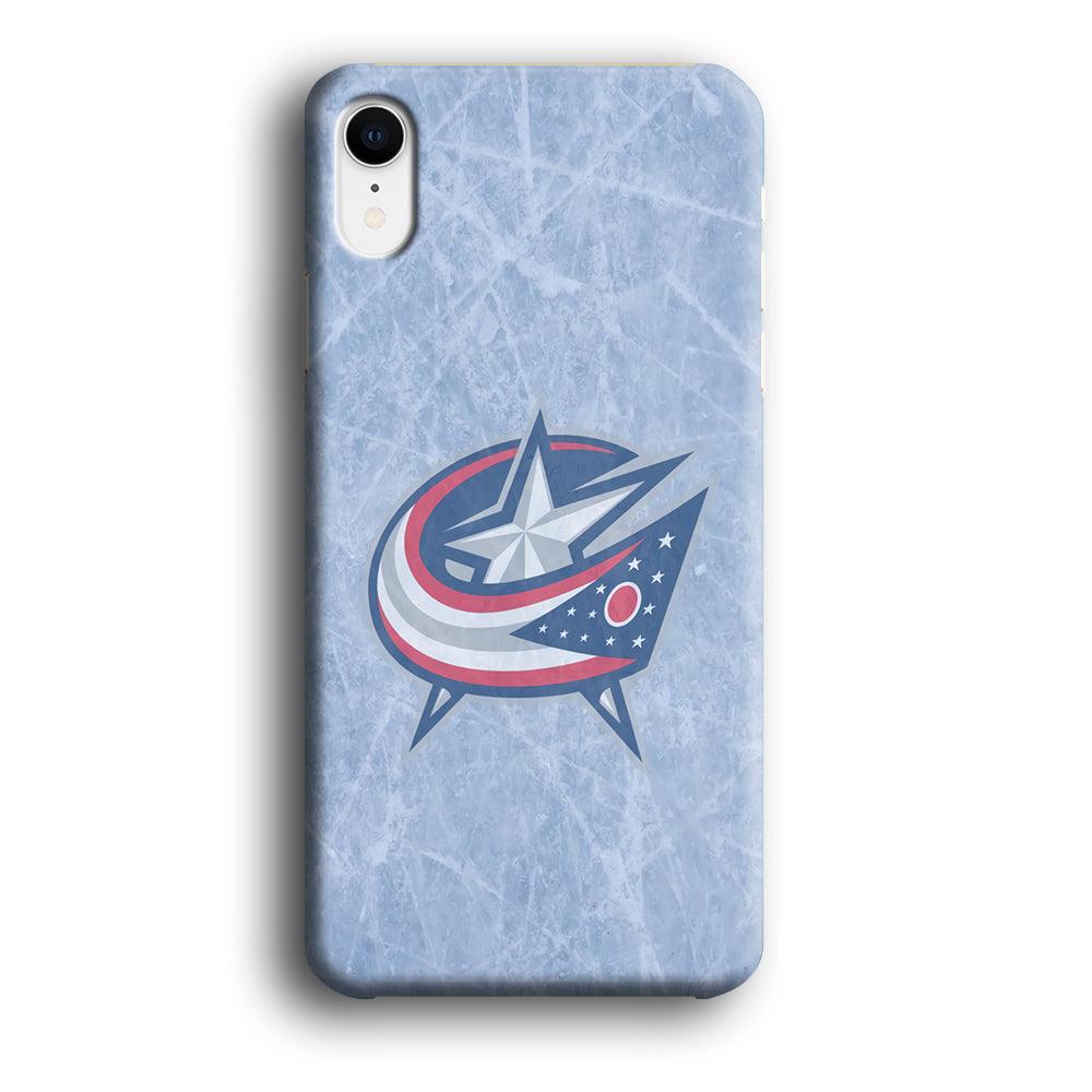 Hockey Columbus Blue Jackets NHL 001 iPhone XR Case-Plastic / Full Wrap (3D Case)-Xtracase