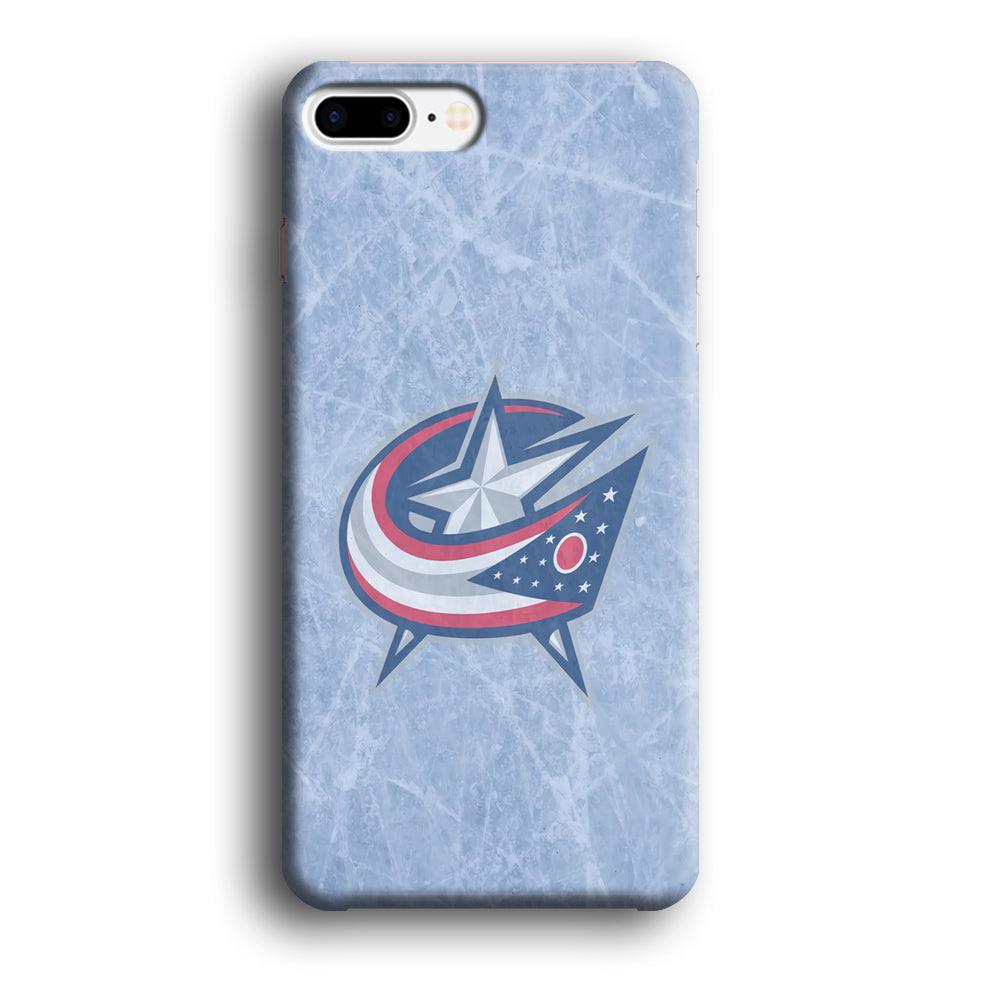 Hockey Columbus Blue Jackets NHL 001 iPhone 8 Plus Case-Plastic / Full Wrap (3D Case)-Xtracase