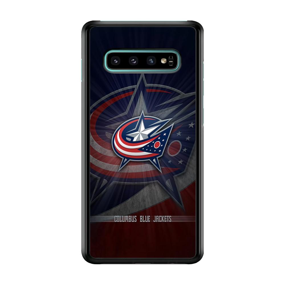 Hockey Columbus Blue Jackets NHL 002 Samsung Galaxy S10 Case-Plastic / Full Wrap (3D Case)-Xtracase