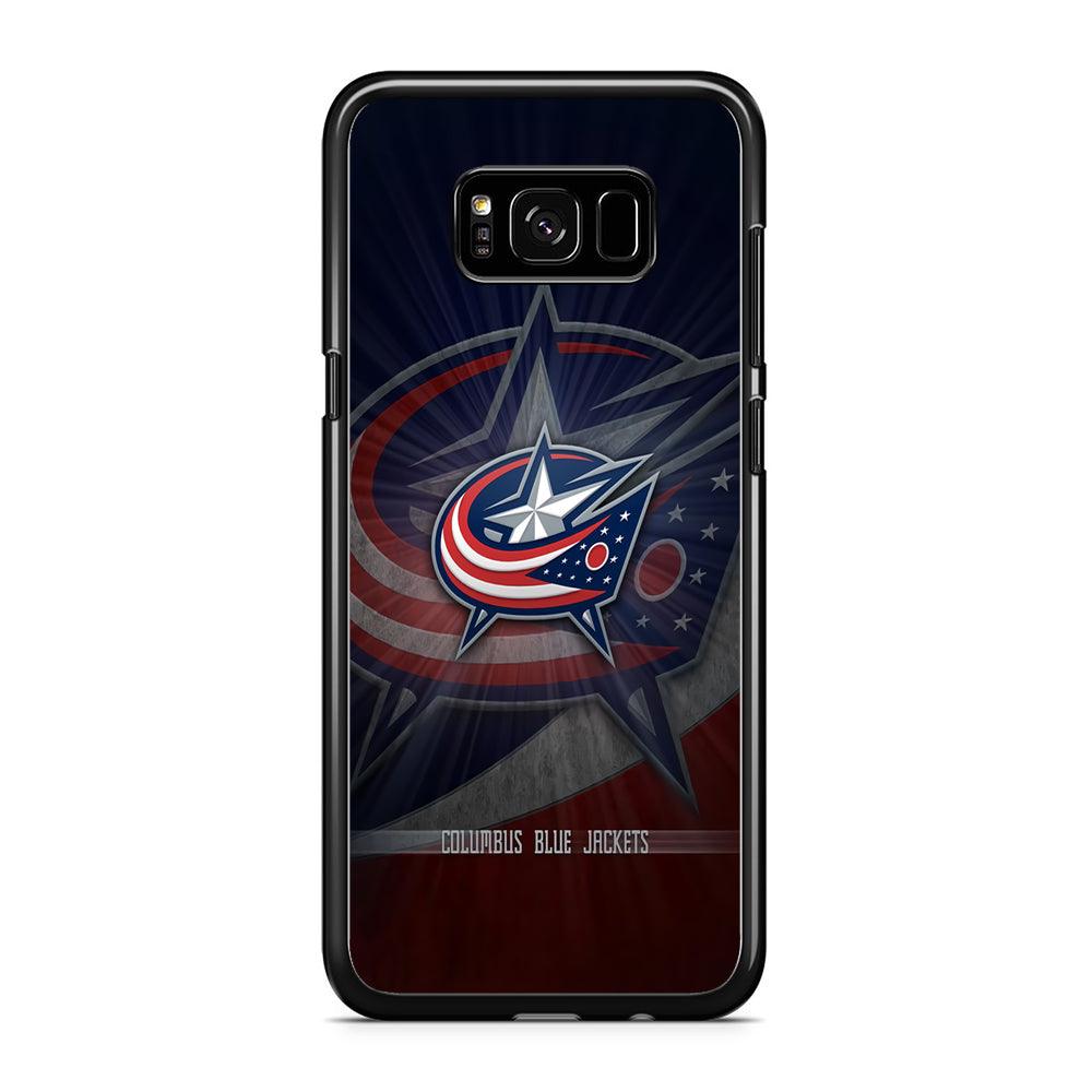 Hockey Columbus Blue Jackets NHL 002 Samsung Galaxy S8 Case-Rubber / Black (2D Case)-Xtracase