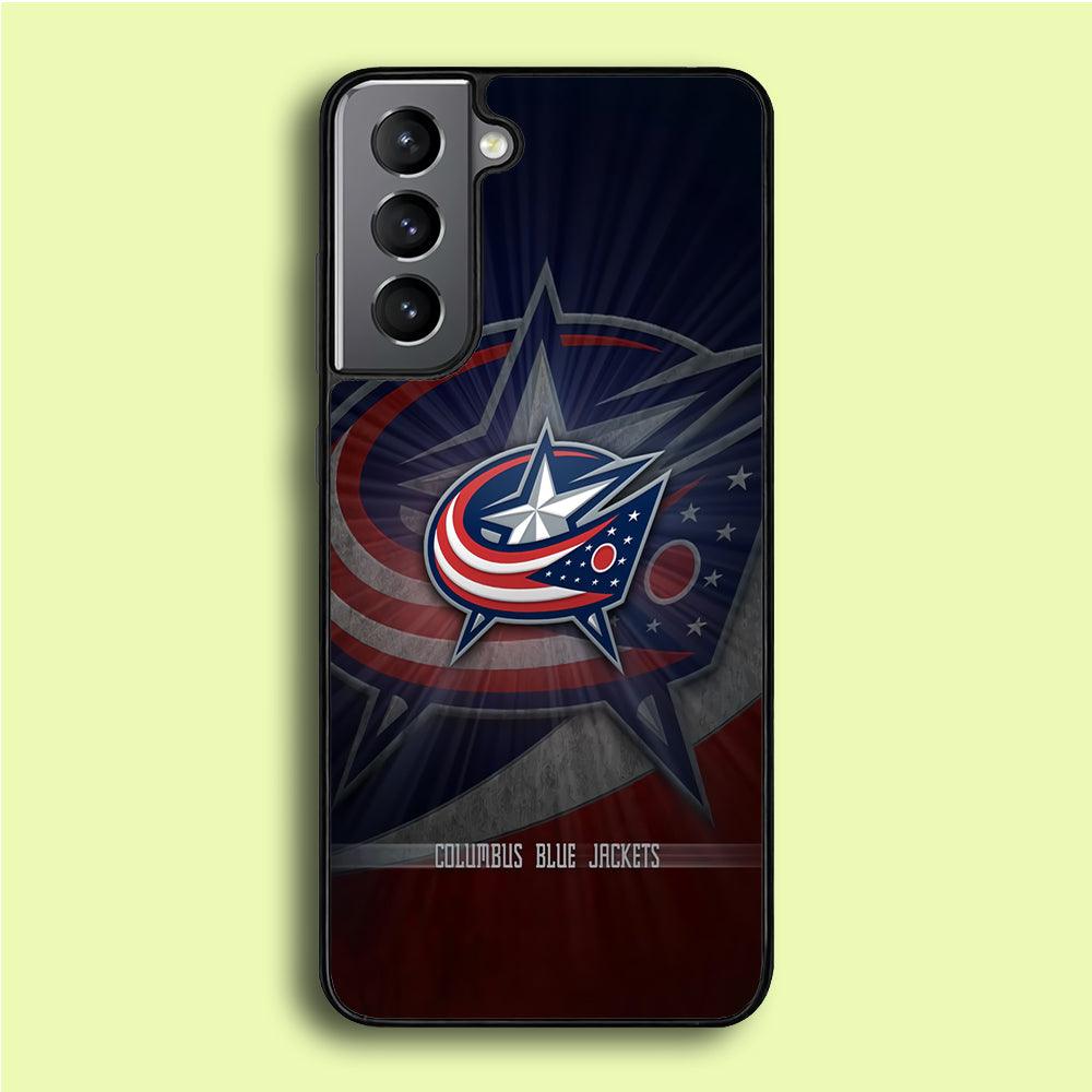 Hockey Columbus Blue Jackets NHL 002 Samsung Galaxy S21 Plus Case-Rubber / Black (2D Case)-Xtracase