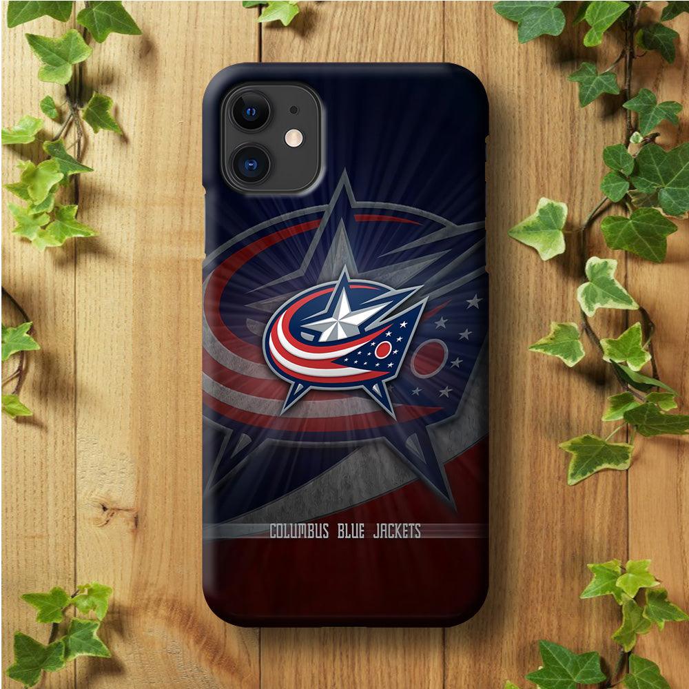 Hockey Columbus Blue Jackets NHL 002 iPhone 11 Case-Plastic / Full Wrap (3D Case)-Xtracase