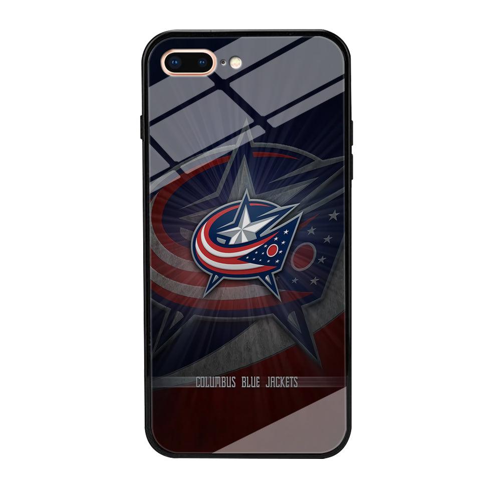 Hockey Columbus Blue Jackets NHL 002 iPhone 7 Plus Case-Tempered Glass Case-Xtracase