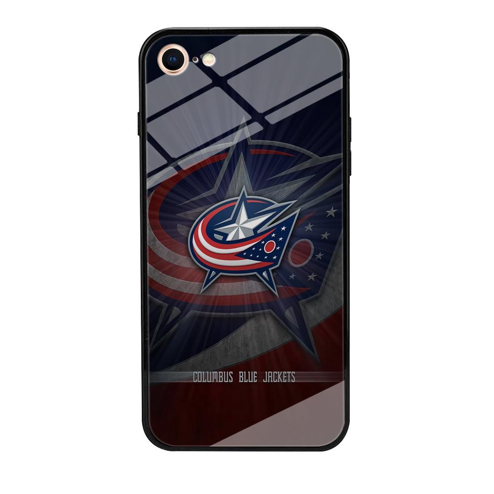 Hockey Columbus Blue Jackets NHL 002 iPhone 8 Case-Tempered Glass Case-Xtracase