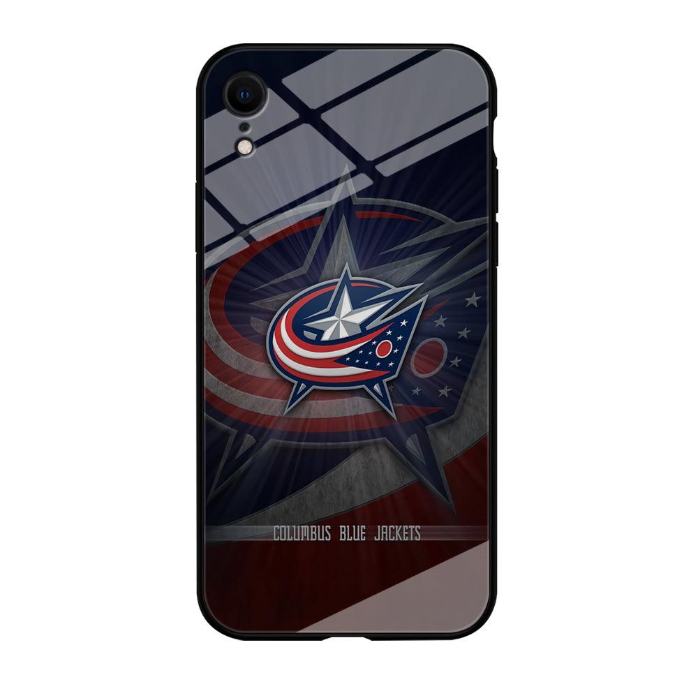 Hockey Columbus Blue Jackets NHL 002 iPhone XR Case-Tempered Glass Case-Xtracase