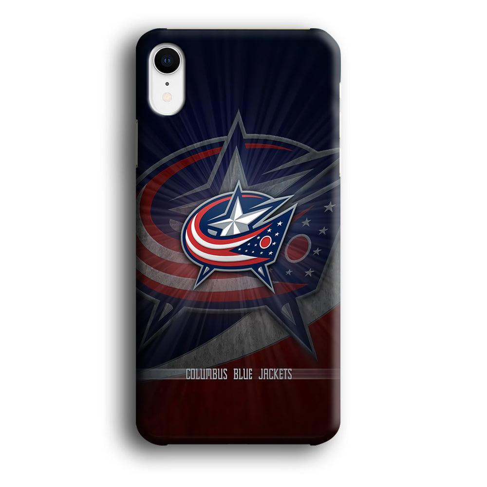 Hockey Columbus Blue Jackets NHL 002 iPhone XR Case-Plastic / Full Wrap (3D Case)-Xtracase