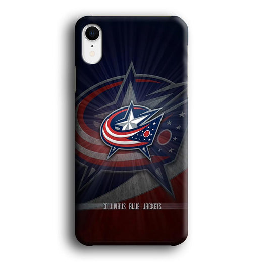 Hockey Columbus Blue Jackets NHL 002 iPhone XR Case-Plastic / Full Wrap (3D Case)-Xtracase
