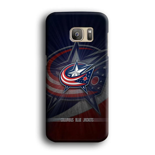 Hockey Columbus Blue Jackets NHL 002 Samsung Galaxy S7 Edge Case-Plastic / Full Wrap (3D Case)-Xtracase