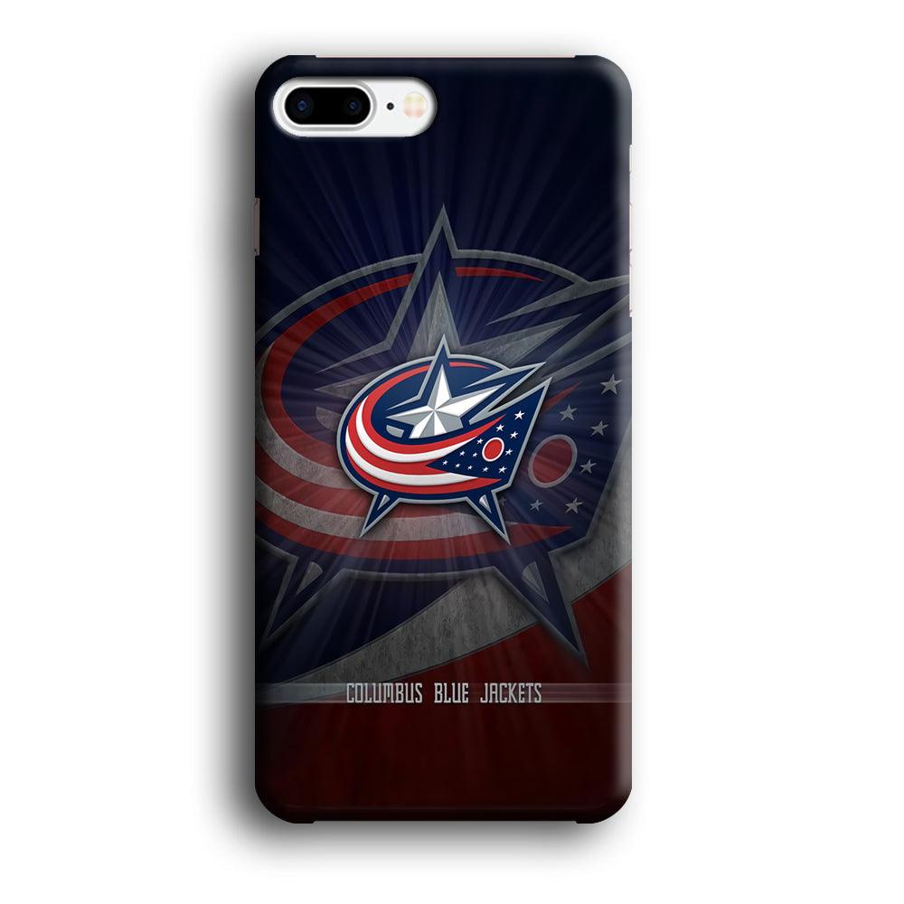 Hockey Columbus Blue Jackets NHL 002 iPhone 8 Plus Case-Plastic / Full Wrap (3D Case)-Xtracase