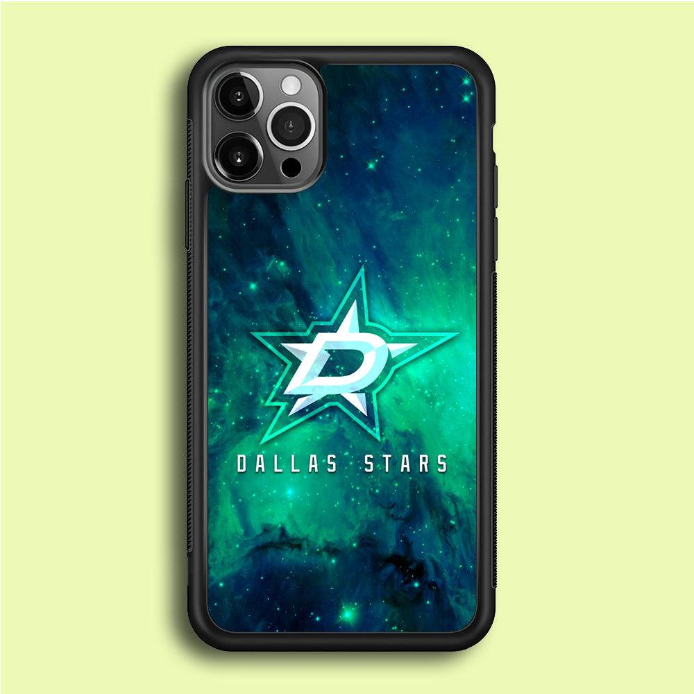 Hockey Dallas Stars NHL 001 iPhone 12 Pro Max Case-Rubber / Black (2D Case)-Xtracase