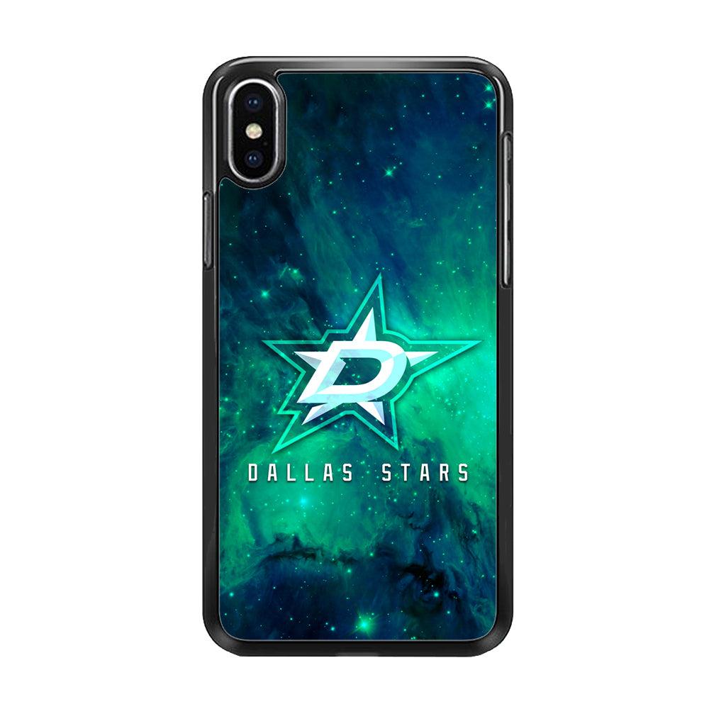 Hockey Dallas Stars NHL 001 iPhone Xs Case-Rubber / Black (2D Case)-Xtracase