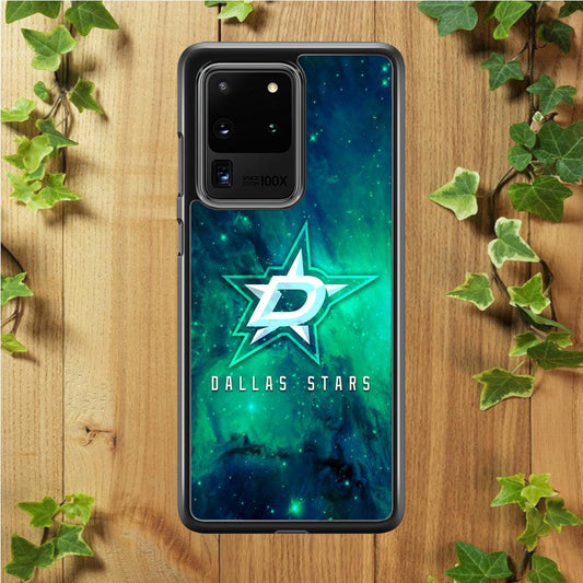 Hockey Dallas Stars NHL 001 Samsung Galaxy S20 Ultra Case-Rubber / Black (2D Case)-Xtracase