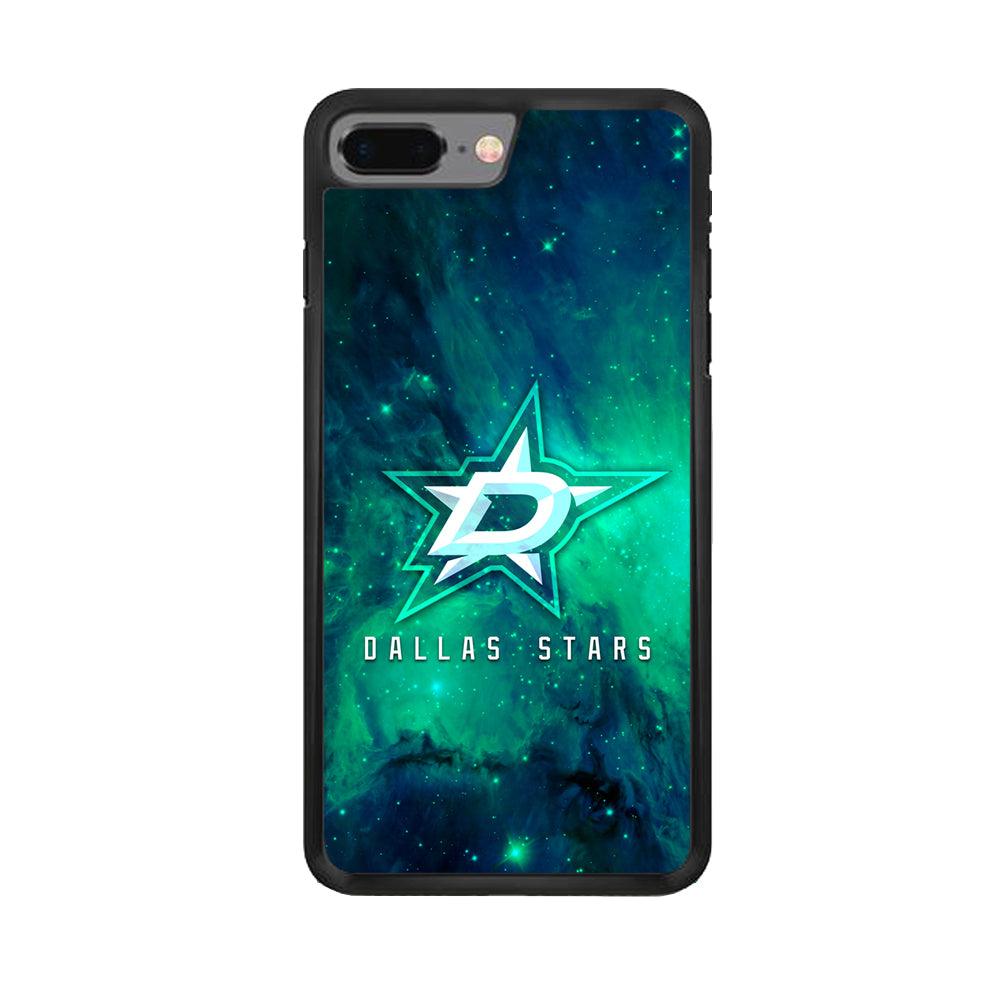 Hockey Dallas Stars NHL 001 iPhone 8 Plus Case-Rubber / Black (2D Case)-Xtracase
