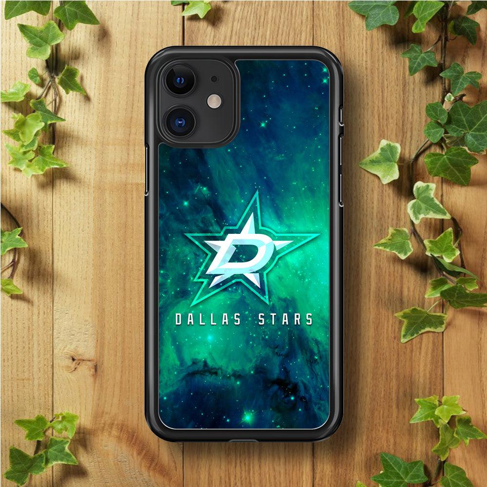 Hockey Dallas Stars NHL 001 iPhone 11 Case-Rubber / Black (2D Case)-Xtracase