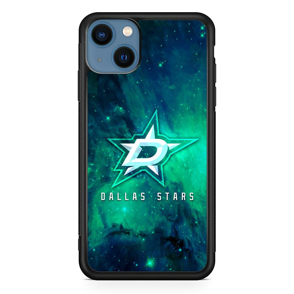 Hockey Dallas Stars NHL 001 iPhone 13 Case-Rubber / Black (2D Case)-Xtracase