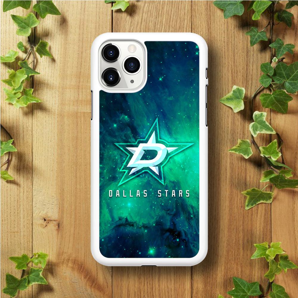 Hockey Dallas Stars NHL 001 iPhone 11 Pro Case-Rubber / White (2D Case)-Xtracase