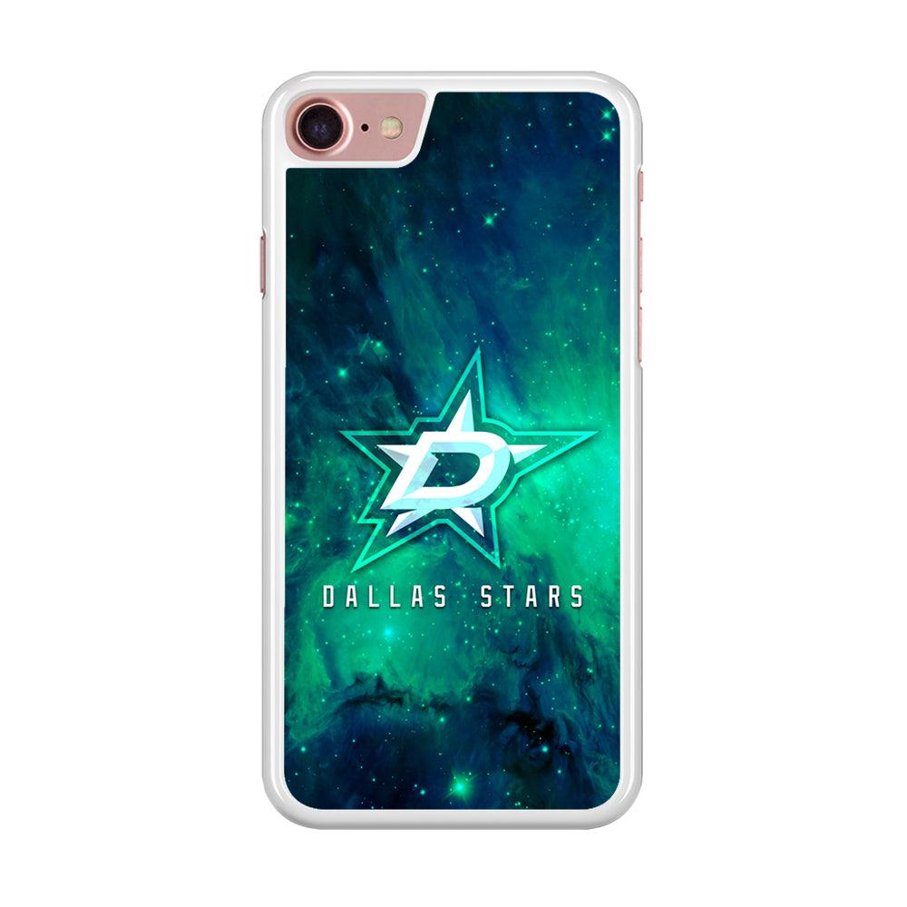 Hockey Dallas Stars NHL 001 iPhone 8 Case-Rubber / White (2D Case)-Xtracase