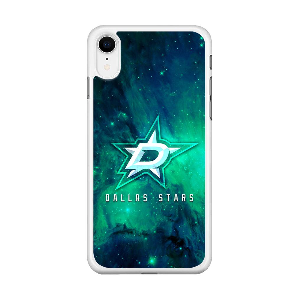 Hockey Dallas Stars NHL 001 iPhone XR Case-Rubber / White (2D Case)-Xtracase