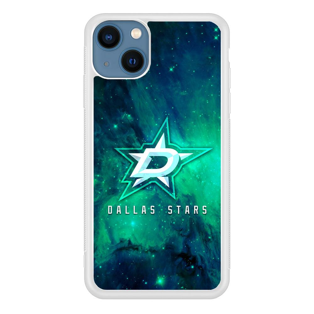 Hockey Dallas Stars NHL 001 iPhone 13 Mini Case-Rubber / White (2D Case)-Xtracase