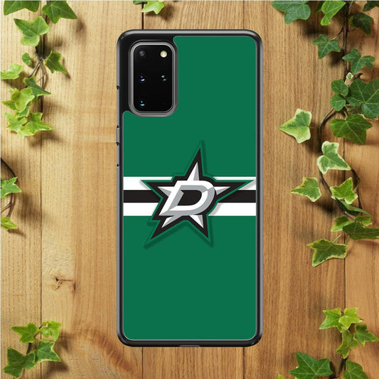 Hockey Dallas Stars NHL 002 Samsung Galaxy S20 Plus Case-Rubber / White (2D Case)-Xtracase