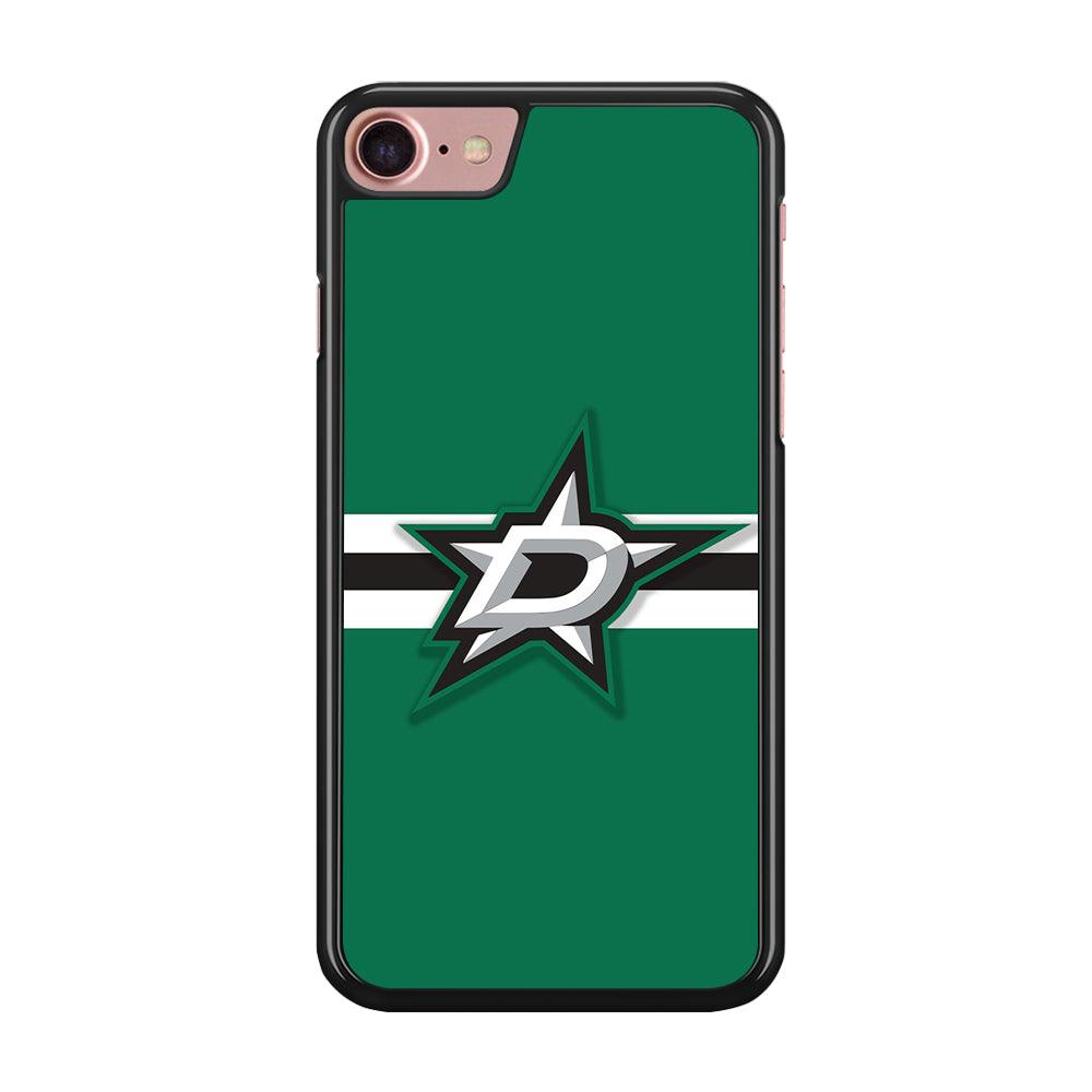 Hockey Dallas Stars NHL 002 iPhone SE 2020 Case-Rubber / Black (2D Case)-Xtracase