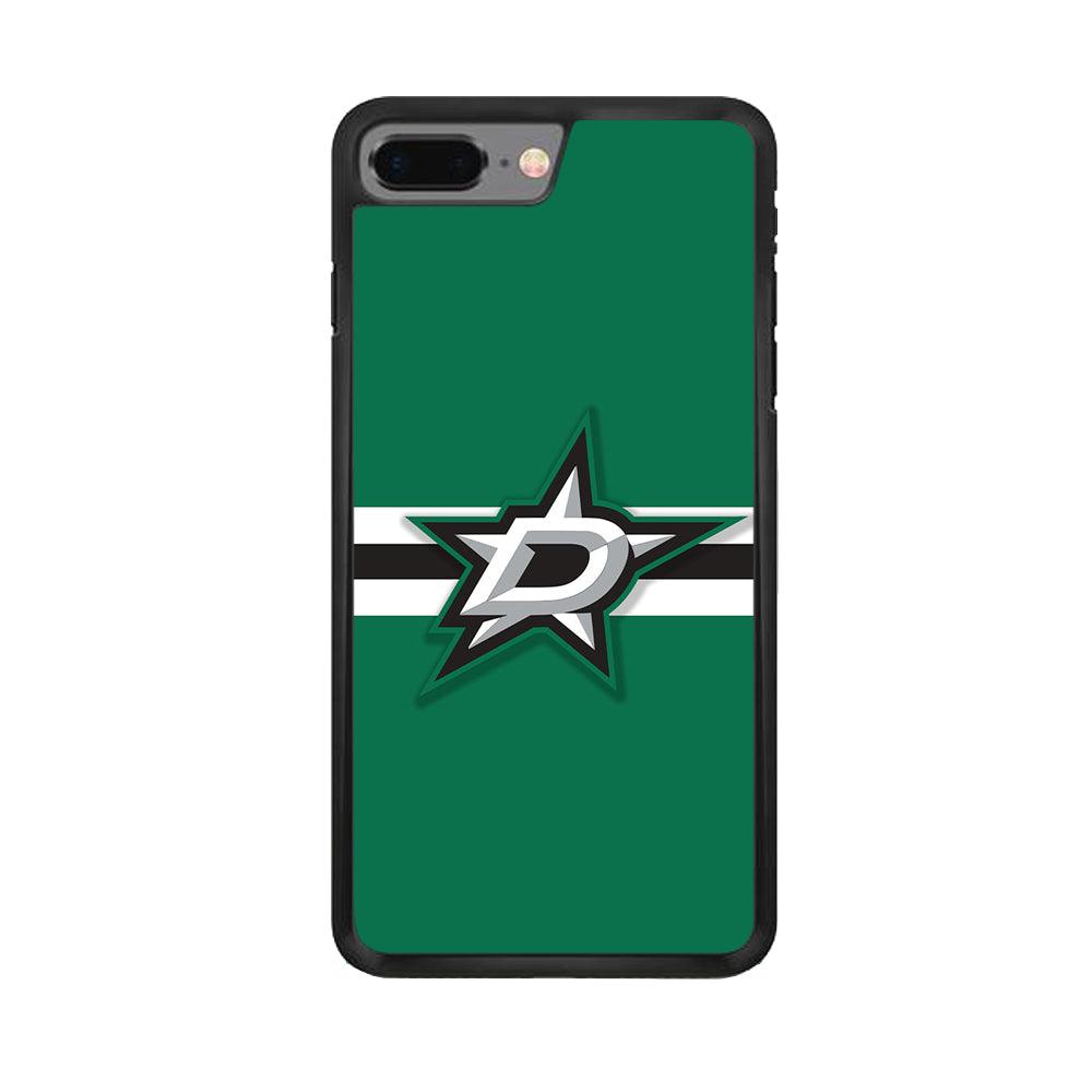 Hockey Dallas Stars NHL 002 iPhone 7 Plus Case-Rubber / Black (2D Case)-Xtracase