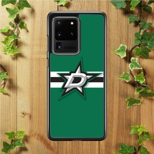 Hockey Dallas Stars NHL 002 Samsung Galaxy S20 Ultra Case-Rubber / White (2D Case)-Xtracase