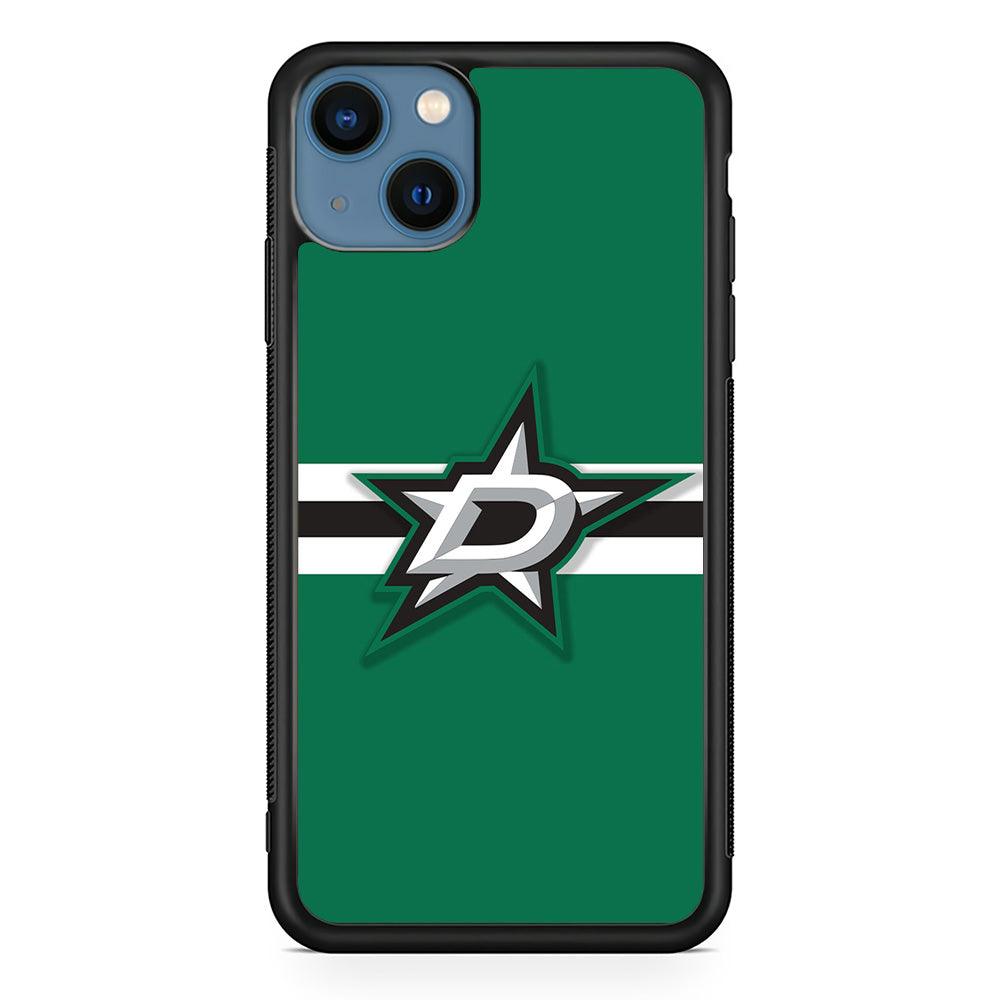 Hockey Dallas Stars NHL 002 iPhone 13 Mini Case-Rubber / Black (2D Case)-Xtracase