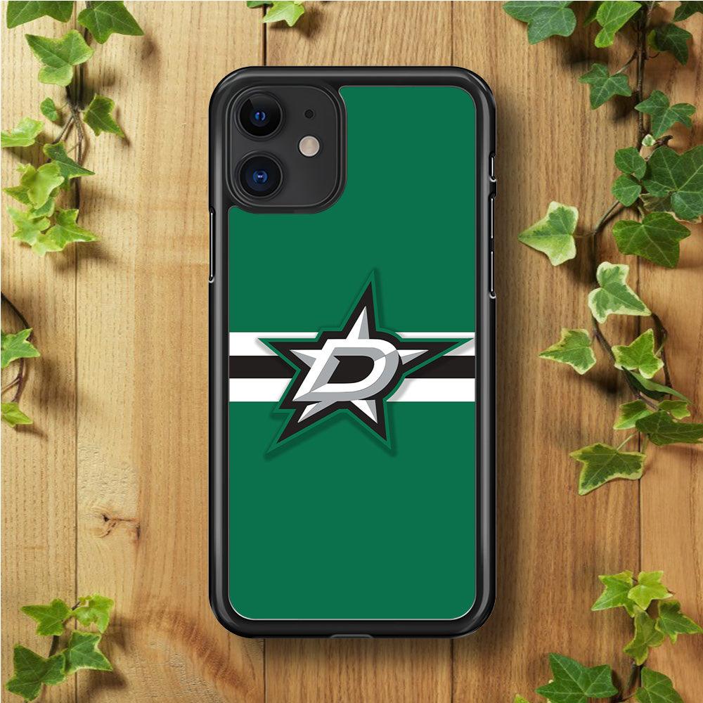 Hockey Dallas Stars NHL 002 iPhone 11 Case-Rubber / Black (2D Case)-Xtracase
