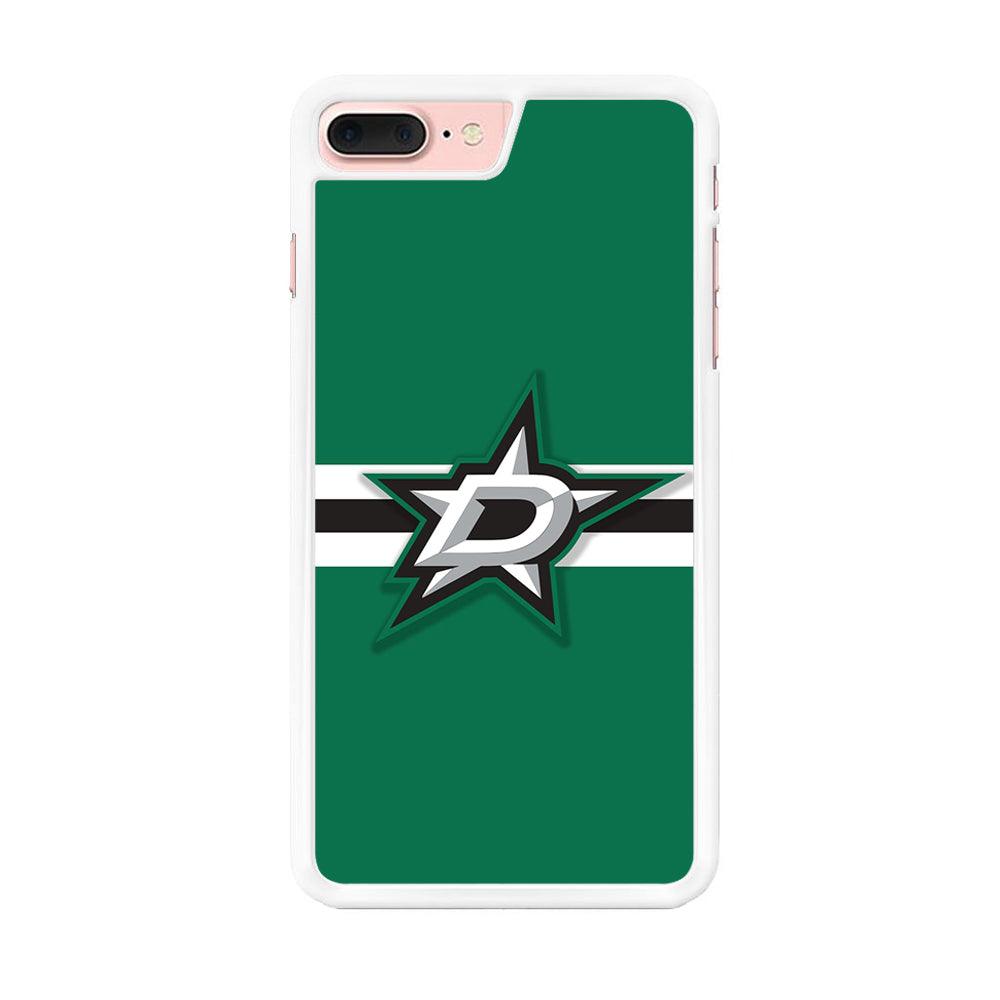 Hockey Dallas Stars NHL 002 iPhone 7 Plus Case-Rubber / White (2D Case)-Xtracase