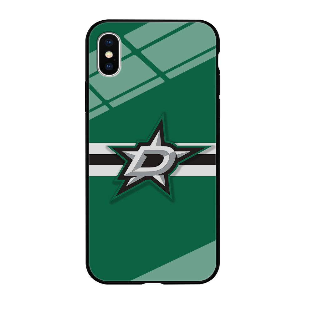 Hockey Dallas Stars NHL 002 iPhone Xs Case-Tempered Glass Case-Xtracase