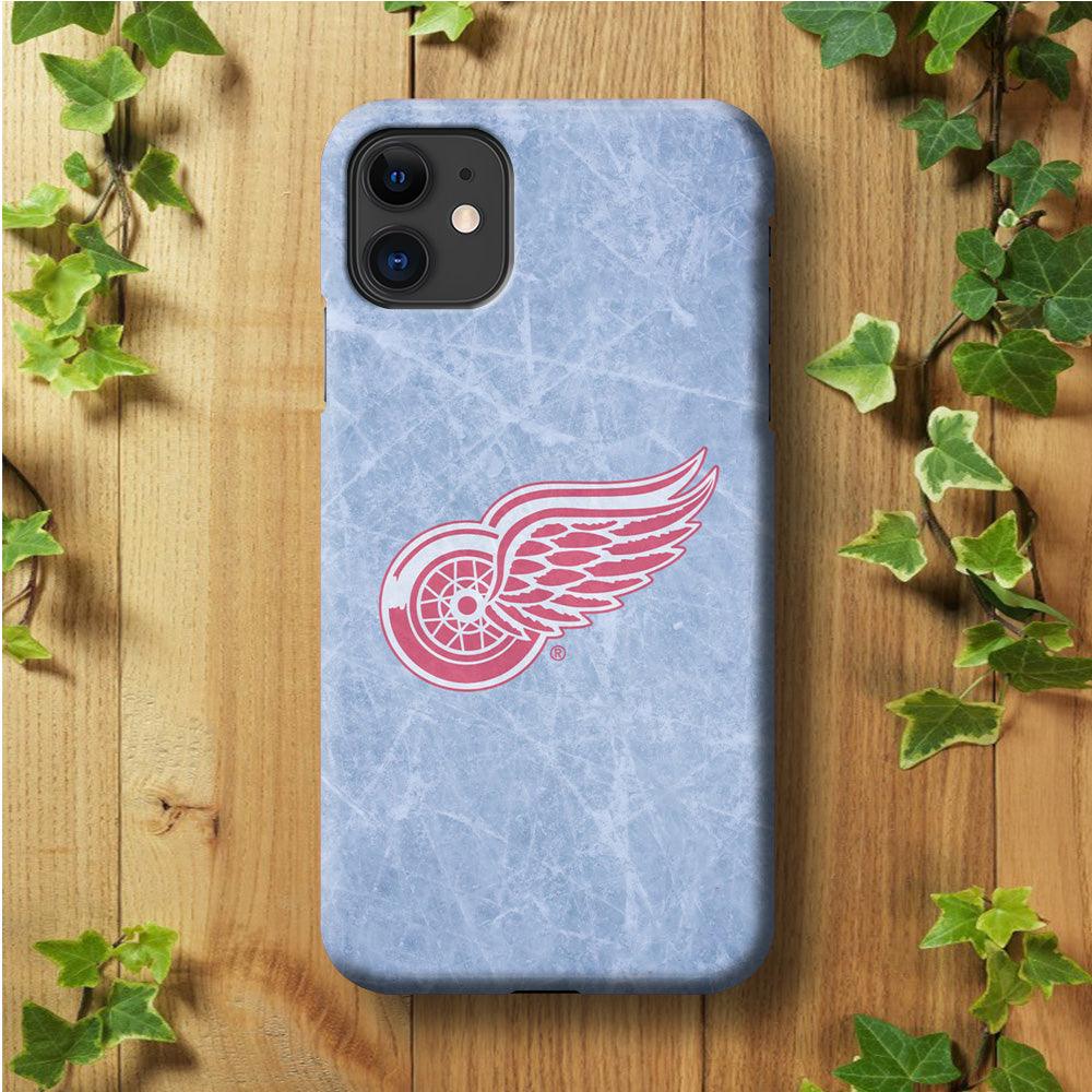 Hockey Detroit Red Wings NHL 001 iPhone 11 Case-Plastic / Full Wrap (3D Case)-Xtracase
