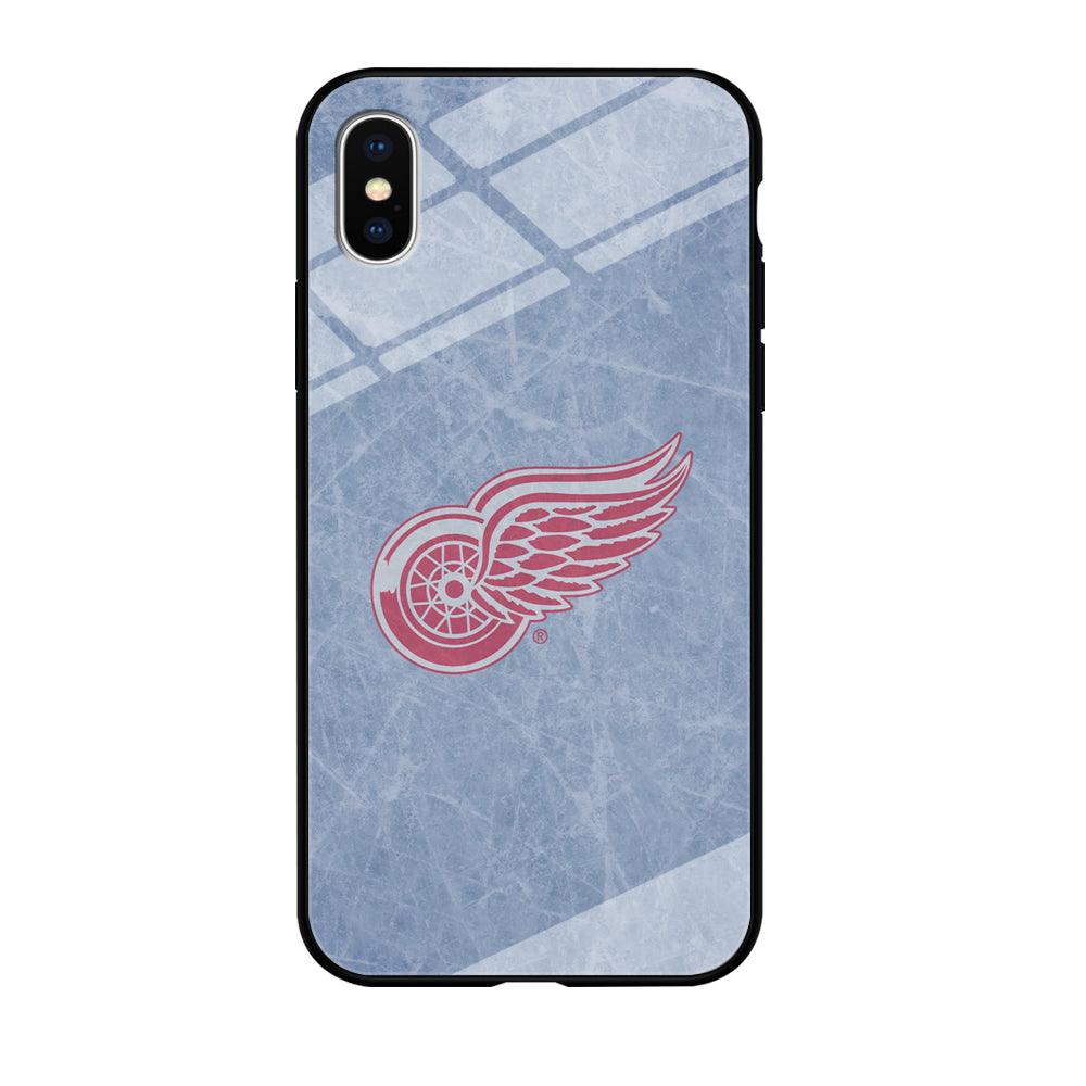 Hockey Detroit Red Wings NHL 001 iPhone X Case-Tempered Glass Case-Xtracase