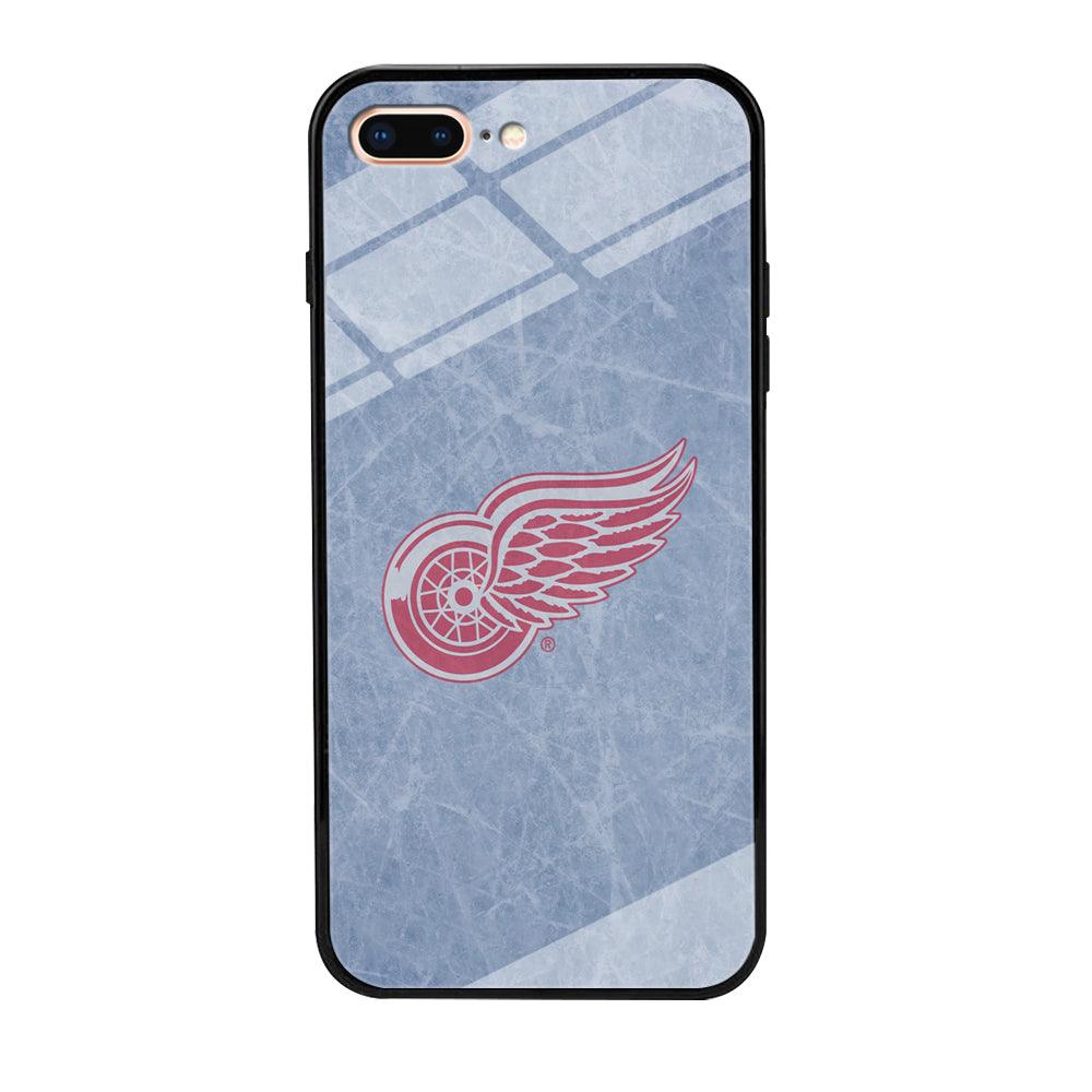 Hockey Detroit Red Wings NHL 001 iPhone 7 Plus Case-Tempered Glass Case-Xtracase