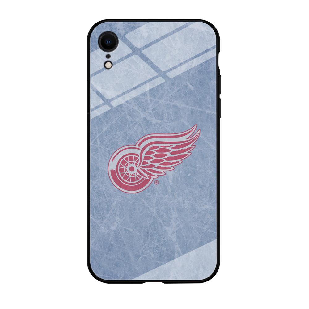 Hockey Detroit Red Wings NHL 001 iPhone XR Case-Tempered Glass Case-Xtracase